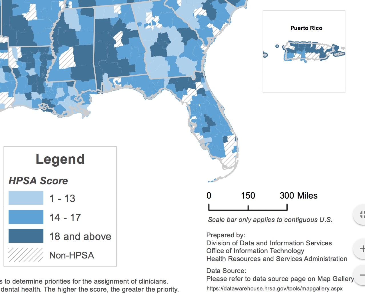 Designated shortage areas that would be covered under medicare